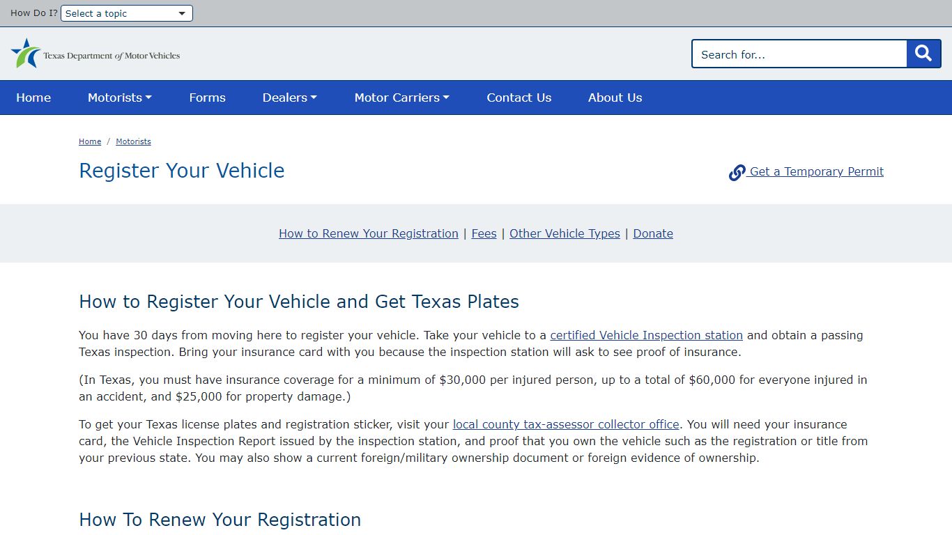 Register Your Vehicle | TxDMV.gov - Texas Department of Motor Vehicles